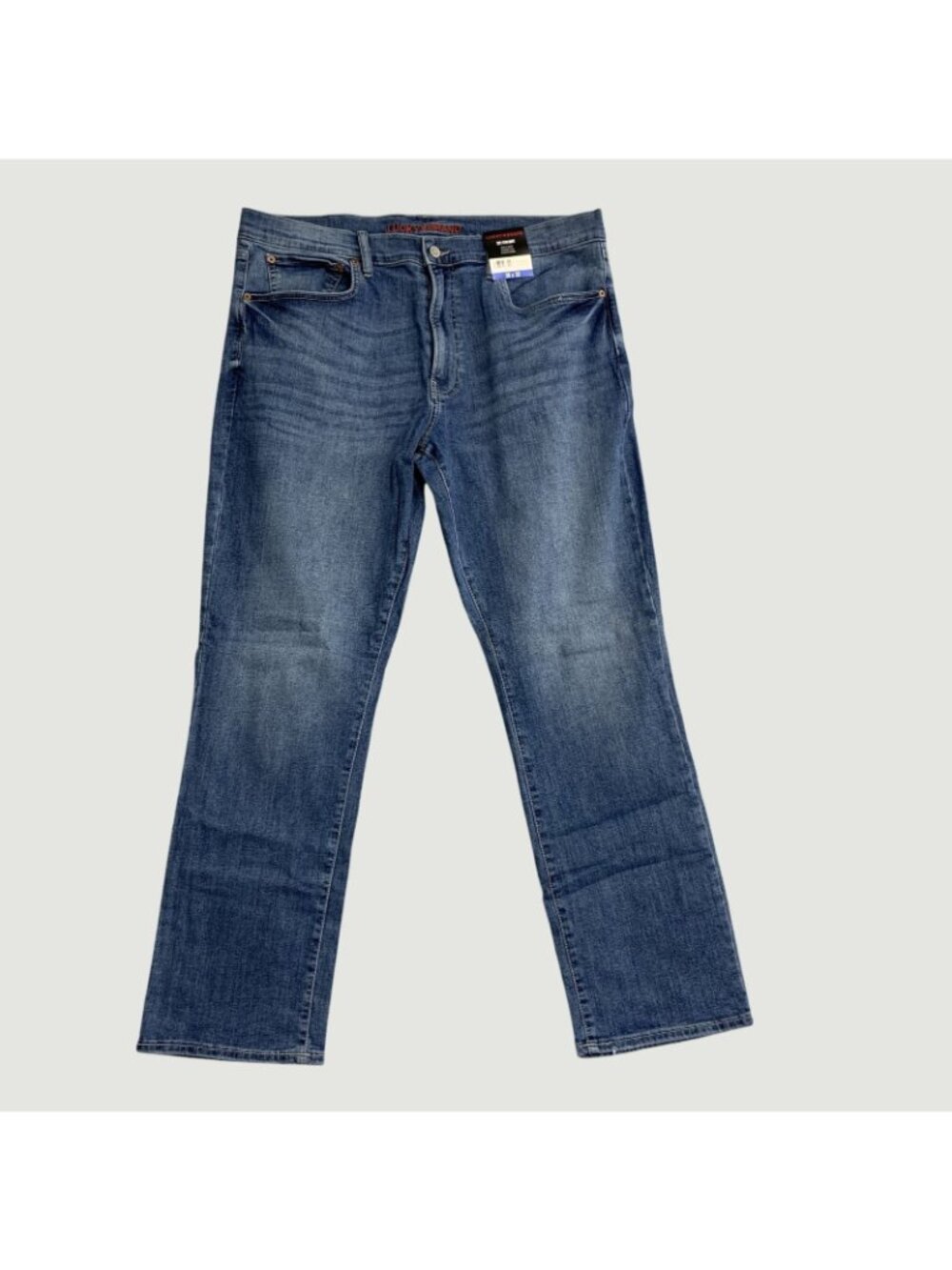 Lucky Brand Men's 36x32 223 Straight Leg Stretch Denim Jeans Light Blue n1295 - Picture 3 of 9